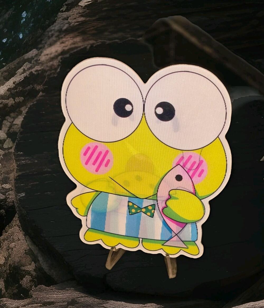 Keroppi Cute 3D Motion Lenticular Car Laptop Decal Sticker Peeker